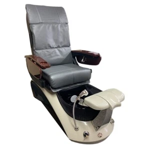 NEW Pedicure Spa Chair Nail Salon Full Function Massage Chair HT Black And Grey - Picture 1 of 2