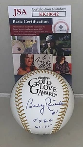 Bola de béisbol Bobby Richardson con guante de oro firmada por los Yankees de Nueva York con inscripción JSA - Imagen 1 de 2