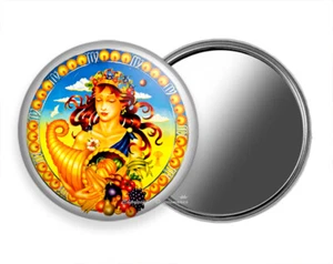 VIRGO ZODIAC HOROSCOPE LUCKY ASTROLOGY SIGN POCKET PURSE MAKEUP MIRROR GIFT IDEA - Picture 1 of 1