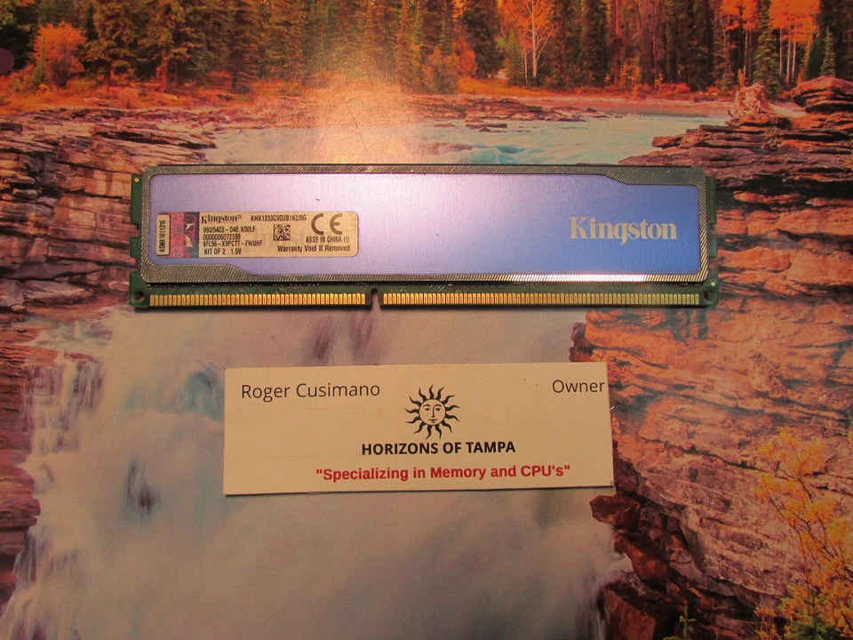KINGSTON HYPERXBLU4GB DDR3 1333MHz PC310600 KHX1333C9D3B1K2 DesktopMemory-SINGLE - Image 1 of 1