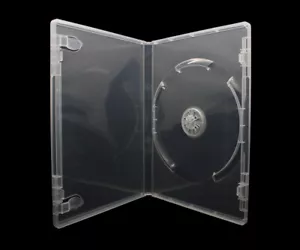 25 x 1 Fach DVD Hüllen für 1 CD / DVD / Blu-Ray Hülle | 14mm Transparent / Klar - Bild 1 von 1