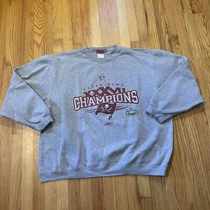 Tampa Bay Buccaneers XXXVII Super Bowl Champions 2003 Mens Sweatshirt Sz 2XL - Picture 1 of 5