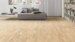 HARO 4000 PARKETT SCHIFFSBODEN EICHE CONCEPT WEISS MATT VERSIEGELT CLICK SYSTEM - Bild 1 von 8