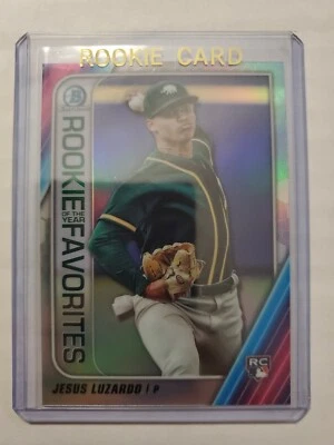 2020 Bowman Chrome Jesus Luzardo Rookie Of The Year Favorites #ROYF-JL - Image 1 of 2