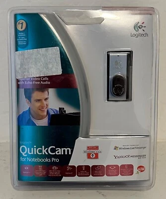 Logitech QuickCam for Notebooks Pro USB-2.0 WebCam w/Microphone 1.3MP  Brand New - Image 1 of 4
