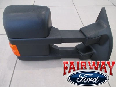 13 thru 16 Super Duty OEM Ford Black Heat Signal Trailer Tow Mirror RH PASSENGER - Image 1 of 4