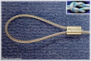 20 Stück original Nicopress Presshülsen für 1,2mm - 1,4mm Drahtseil Quetschhülse - Bild 1 von 2