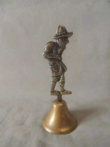 Greek bronze bell handle Karagiozis Greek figure - Picture 1 of 7