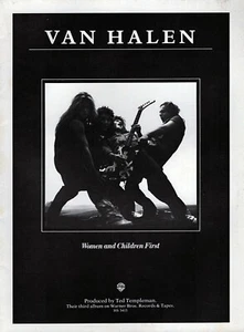 Van Halen - Women and Children First Original Album Artwork Print Ad - Picture 1 of 1