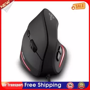 ZELOTES T20 USB Wired Vertical Optical 4 Gear 3200 DPI 6 Buttons Gaming Mouse AU - Picture 1 of 12