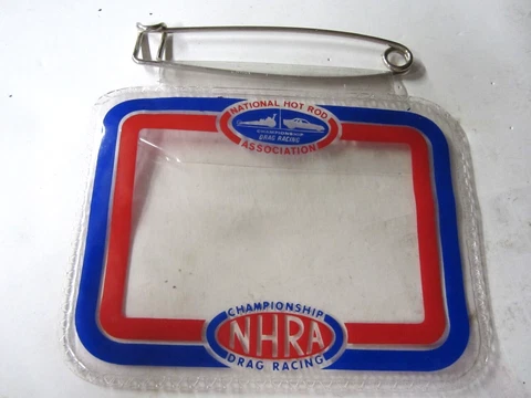 NHRA Vintage Original National Hot Rod Association Drag Racing Ticket Holder Cover