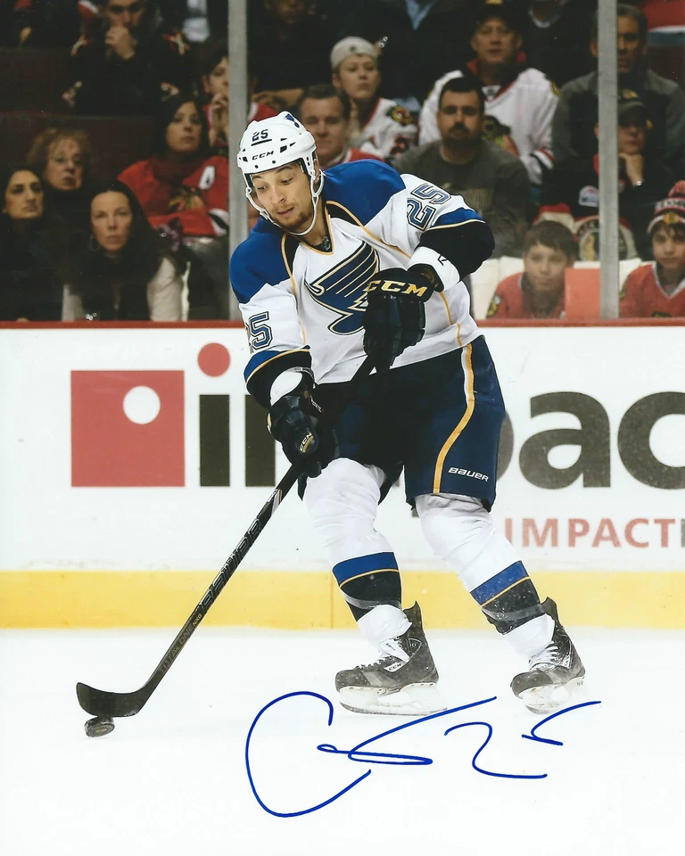 **GFA Saint Louis Blues *Chris Stewart* Foto firmada 8x10 certificado de autenticidad C2** Foto 1 de 1