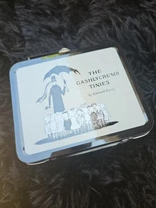 Vintage Gashlycrumb Tinies Edward Gorey Book Steampunk Metal Tin Lunch Box - Picture 1 of 9
