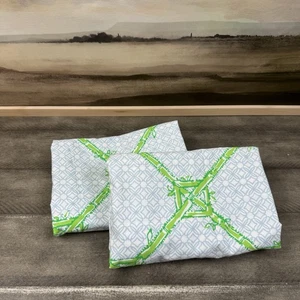 Pottery Barn Teen Lilly Pulitzer Wendekissenbezüge Bambus Schmetterling Euro - Bild 1 von 6