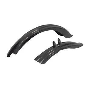 MVTEK Coppia Parafanghi Junior 20" per MTB in Plastica Nero - Foto 1 di 1