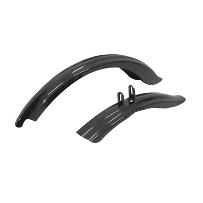 MV-TEK MVTEK Coppia Parafanghi Junior 20" per MTB in Plastica Nero