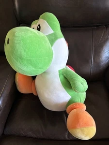 Super Mario Bros grüner Yoshi Plüsch 21 Zoll große Puppe Figur Stofftier Spielzeug selten - Bild 1 von 9