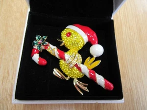 Butler und Wilson Weihnachten Ente Brosche - Bild 1 von 3