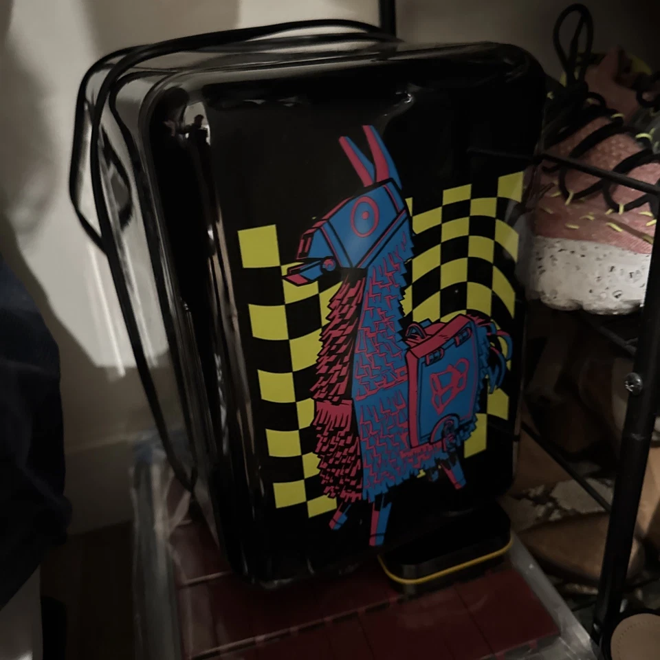 Fortnite 6 Can Mini Fridge Llama Compact LED Lighting Thermoelectric Cooling NEW - Image 1 of 1