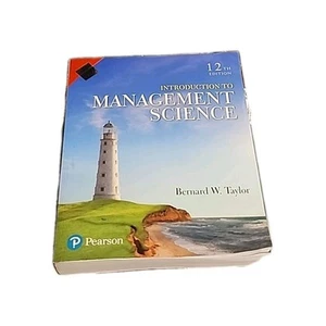 Introduction to Management Science By Bernard W. Taylor Pearson, 12th Edition - Picture 1 of 1