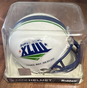 Casco da calcio Superbowl XLIII (43) Riddell Mini Pittsburgh Steelers �� - Foto 1 di 3