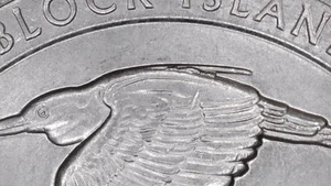 2018- P Block Island ATB Quarter Error. Die Chips on Night Heron. T304 - Picture 1 of 4