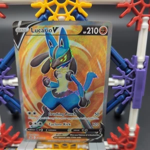 Lucario V - SWSH213 - Pokemon Sword & Shield Promo Ultra Rare Card NM - Picture 1 of 12