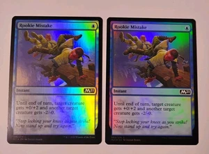 2x Foil Rookie Mistake MTG, Core Set 2021 (M21), LP - Picture 1 of 2