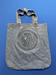 Vintage Ryman Auditorium Denim geprägte Beuteltasche Tasche groß 18”x20” Made in USA - Bild 1 von 4