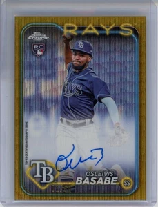 2024 Topps Chrome #RA-OB Osleivis Basabe Rookie Gold Wave Auto 01/50 RC - Bild 1 von 2