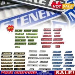 Magnetic Toolbox Labels,3D-Printed Tool Box Labels,General Tool Box Organize - Picture 1 of 24