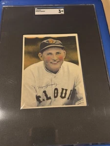 1936 R312 Premiums Rogers Hornsby St. Louis Cardinals Salón de la fama SGC 3 - Imagen 1 de 2