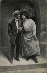 Alte Postkarte Paar 1911 - Stadt Peoria IL, nur für ein Kind - Bild 1 von 2