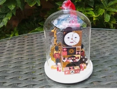 粮农组织施瓦茨钟楼装饰回归神奇玻璃时钟NEW — 第 1/4 张图片