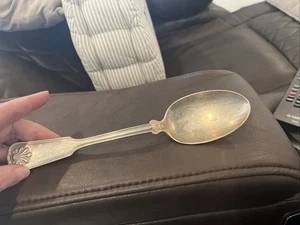 Shell & Thread  by Tiffany & Co. Sterling Silver Serving Spoon Large - Picture 1 of 11