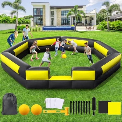 Kit de pozo de pelota Gaga portátil inflable de 20 pies para juego interior al aire libre patio trasero campamento Foto 1 de 4