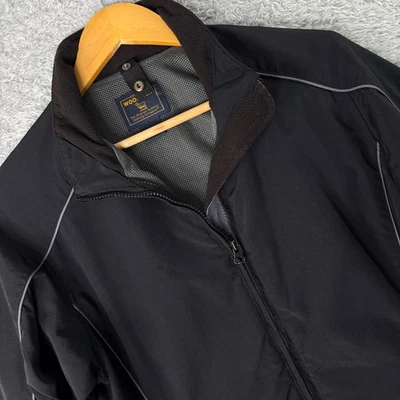 WOOLRICH Mujer S Pequeño Negro Gris Nylon Cremallera Completa Malla Reflectante Forrada Viento Foto 1 de 4