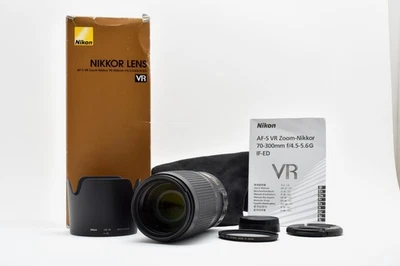 [MINT w/ Box]Nikon AF-S NIKKOR 70-300mm f/4.5-5.6 G ED VR IF Zoom Lens JAPAN - Image 1 of 4