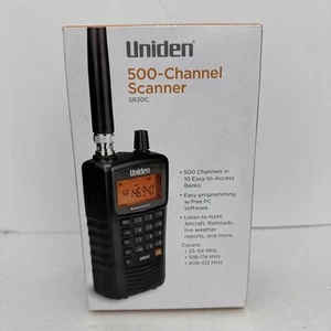 Uniden SR30C 500 Channel Handheld Scanner - Black - Photo 1/6