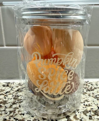 Drink Cup with 6 Piece Makeup Beauty Soft Blender Sponge Set FALL COLORS - Image 1 of 2