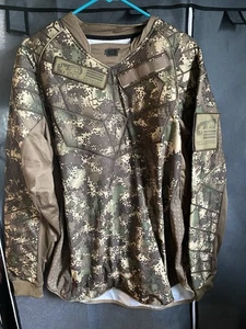 Planet Eclipse Paintball Jersey Mens Large Brown Green Camo Padded Vented Shirt - Picture 1 of 4