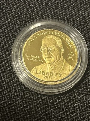 2017-W $5 Boys Town Gold Commemorative - Image 1 of 2