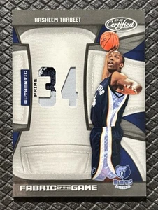 HASHEEM THABEET 2009-10 Panini Certified Fabric Of The Game Prime Patch /25 SSP - Picture 1 of 2