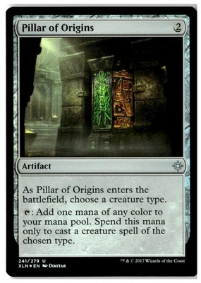 MTG Foil Pillar of Origins - Ixalan Moderately Played English - Image 1 of 2