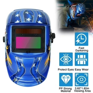 Solarbetriebener Schweißhelm automatische Verdunkelung mit verstellbarem breiten Schirmbereich 9-13 - Bild 1 von 12