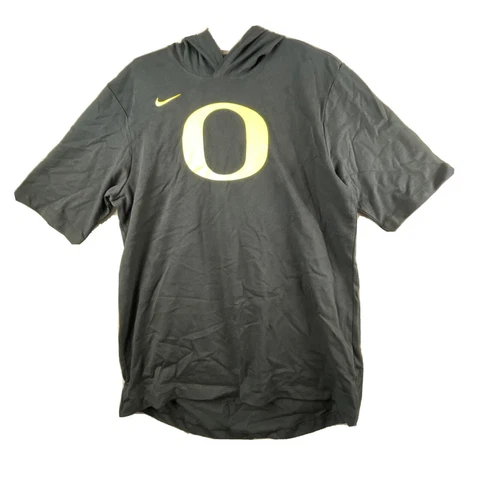 Nike Tee Oregon Ducks Hooded Player Training Tee Men's Large Black AJ6714-010 Cover