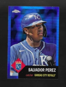 SALVADOR PEREZ 2022 Topps Chrome Platinum #329 BLUE PRISM REFRACTOR - BLASTER EX - Picture 1 of 2