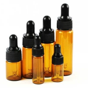 5ml-30ml Glass Dropper Bottle w/ Pipette Essential Oil Refillable Drop Container - Picture 1 of 10