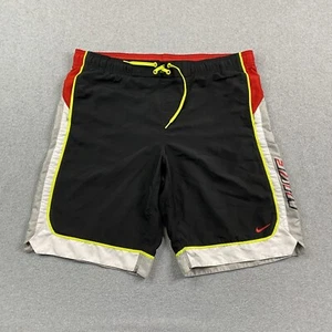 Nike Board Shorts Para Hombres Mediano M Bañador Bolsillos Malla Forrado Negro Swoosh Surf - Imagen 1 de 19