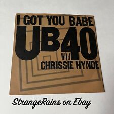 UB40 -  I Got You Babe - Vinyl Record 7" Single - Chrissie Hynde